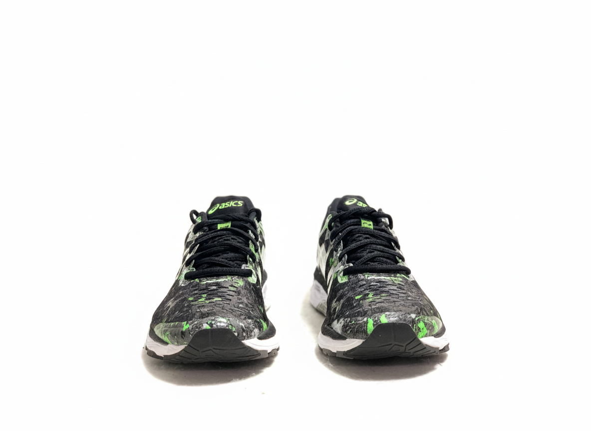 ASICS Gel-Kayano 23 Running Shoe Black/Silver/Green Gecko 11