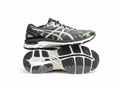 ASICS Gel-Kayano 23 Running Shoe Black/Silver/Green Gecko 11